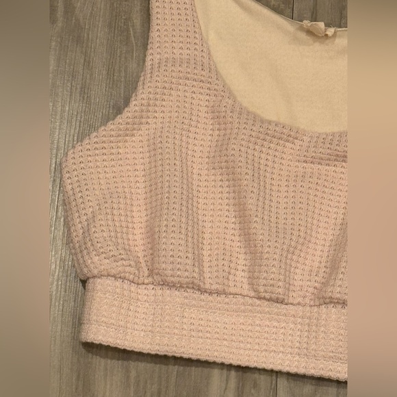 Surf Gypsy Knit Basket Cream Crop Top​ - Picture 3 of 7